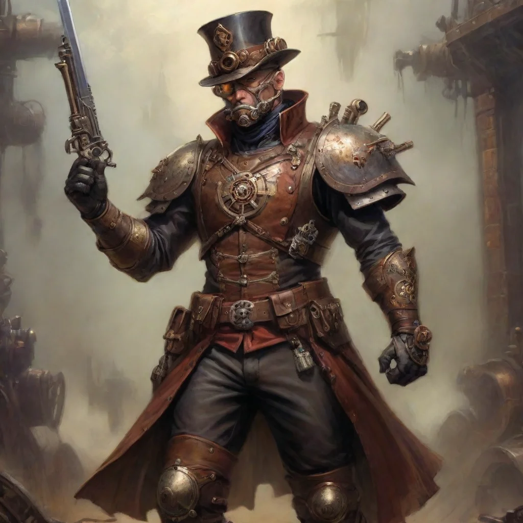 artstation art steampunk warrior fantasy art confident engaging wow 3