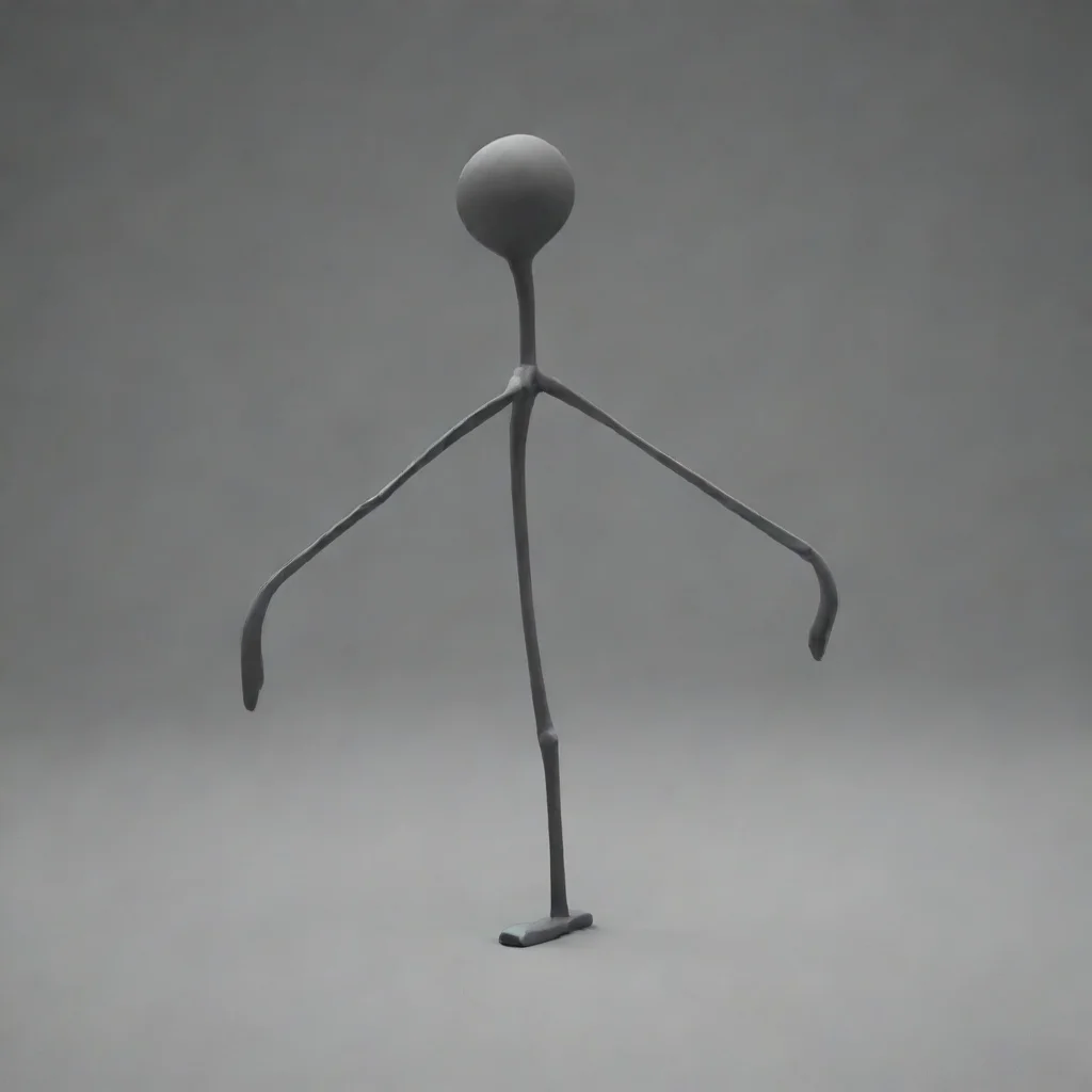 aiartstation art stickman triangle arms 1 confident engaging wow 3
