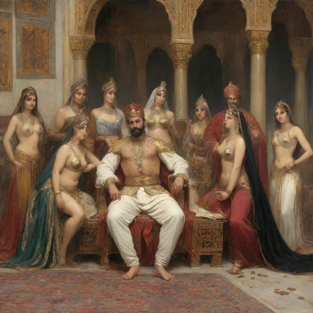artstation art sultan and his harem confident engaging wow 3