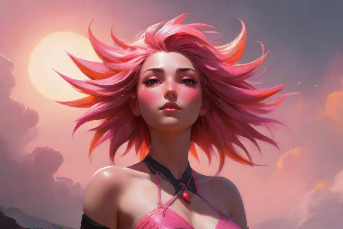 artstation art sun pink red orange black enormous beautiful confident engaging wow 3 landscape