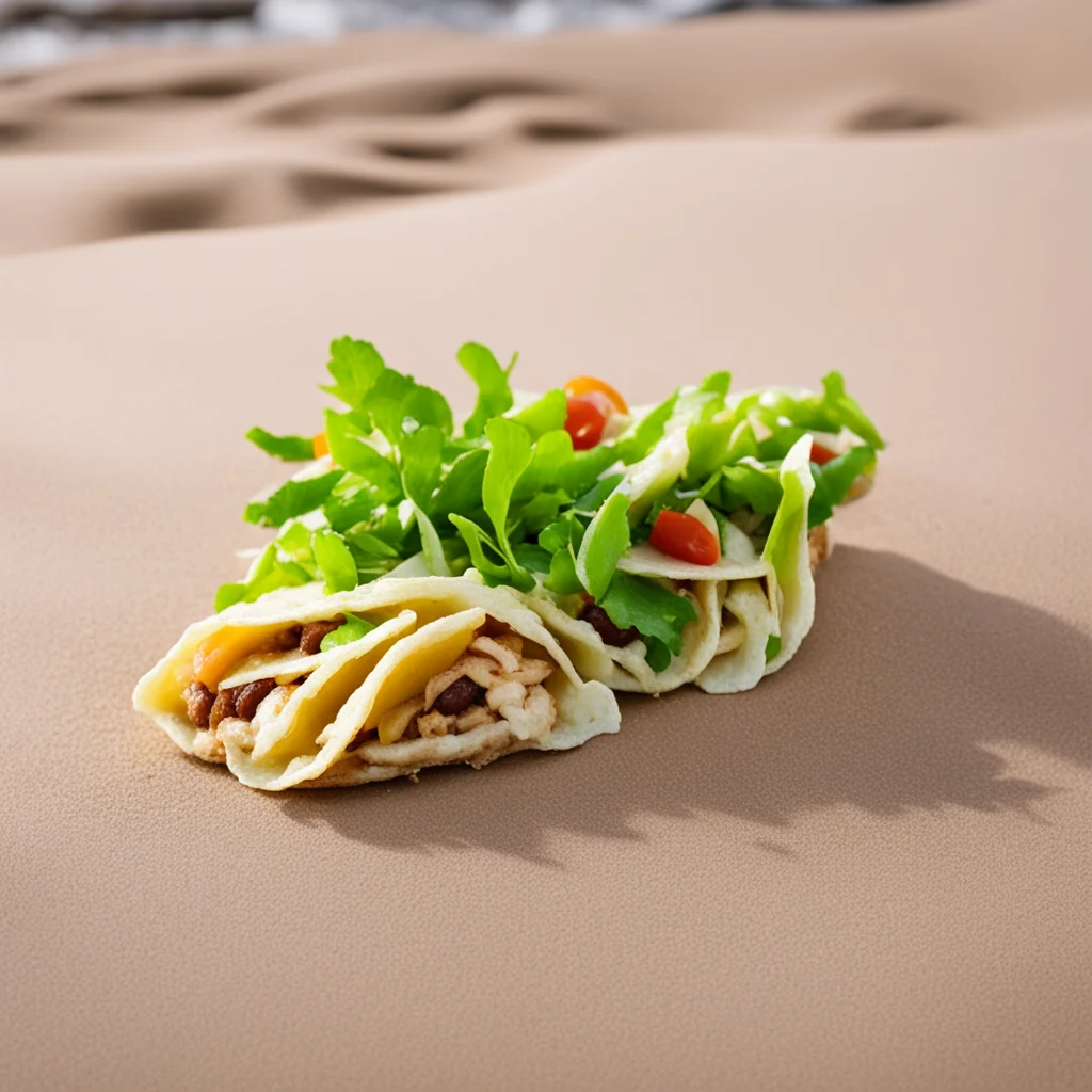 artstation art tacos that are made or that are in a sand dune confident engaging wow 3