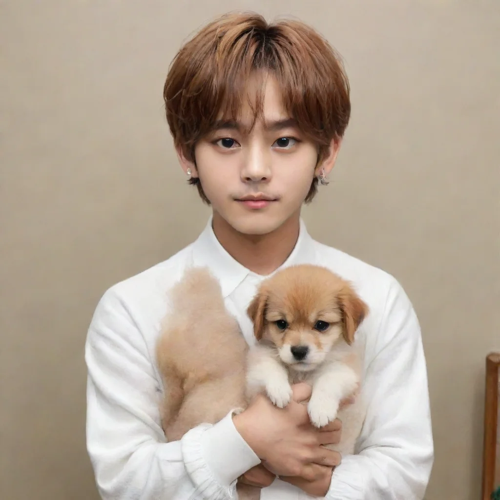 aiartstation art taehyung puppy  confident engaging wow 3