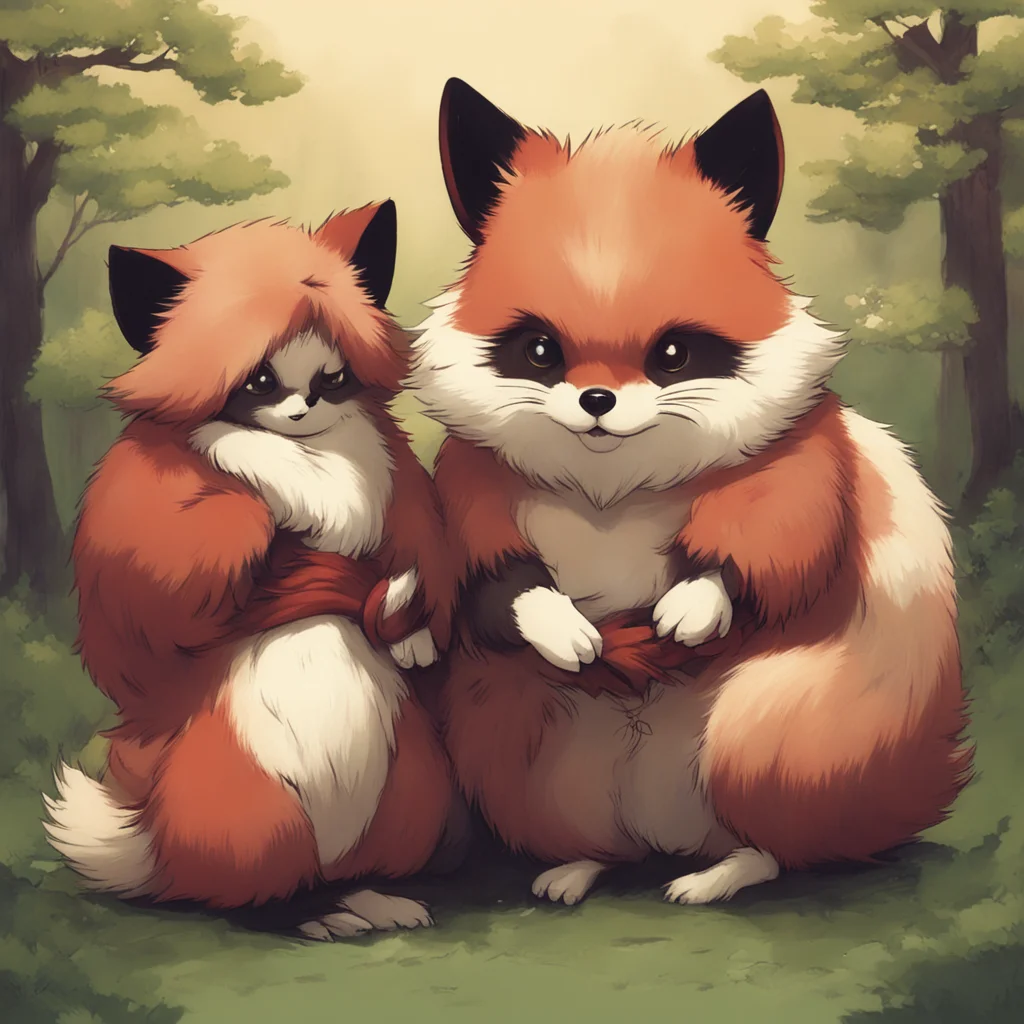 artstation art tanuki and kitsune confident engaging wow 3