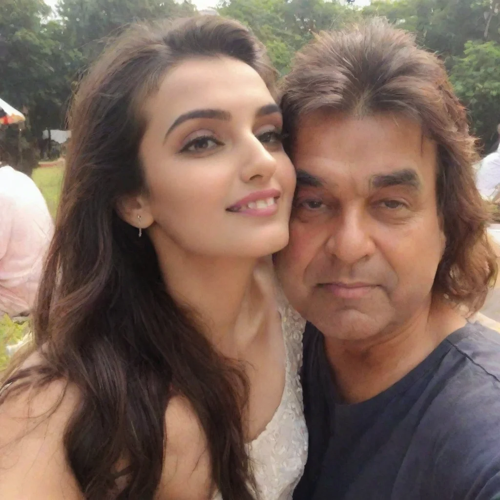 aiartstation art tara sutaria with paresh rawal confident engaging wow 3