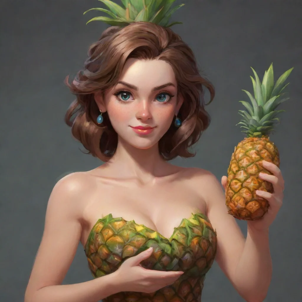 artstation art taylor swirft holding a pineapple confident engaging wow 3