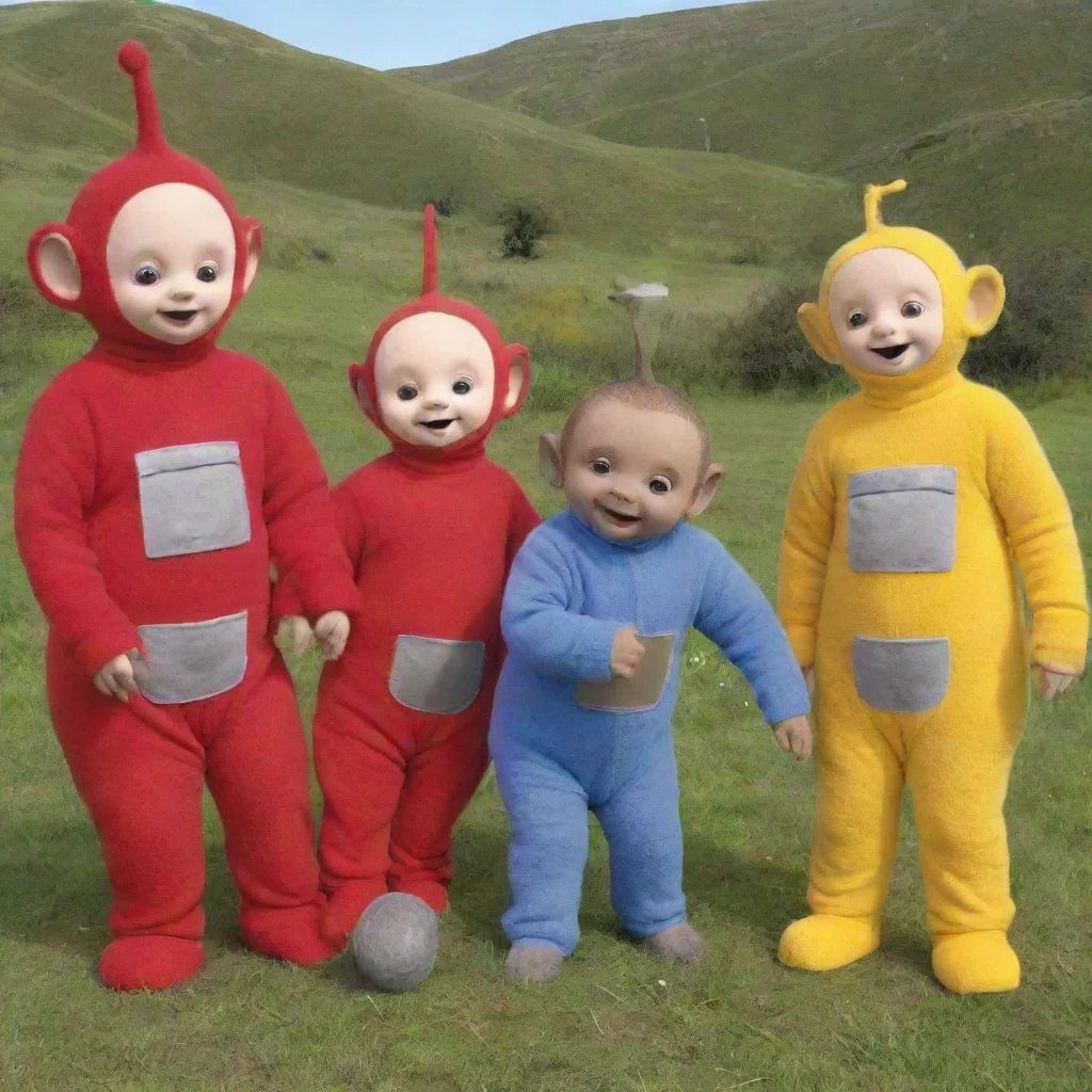 aiartstation art teletubbies confident engaging wow 3