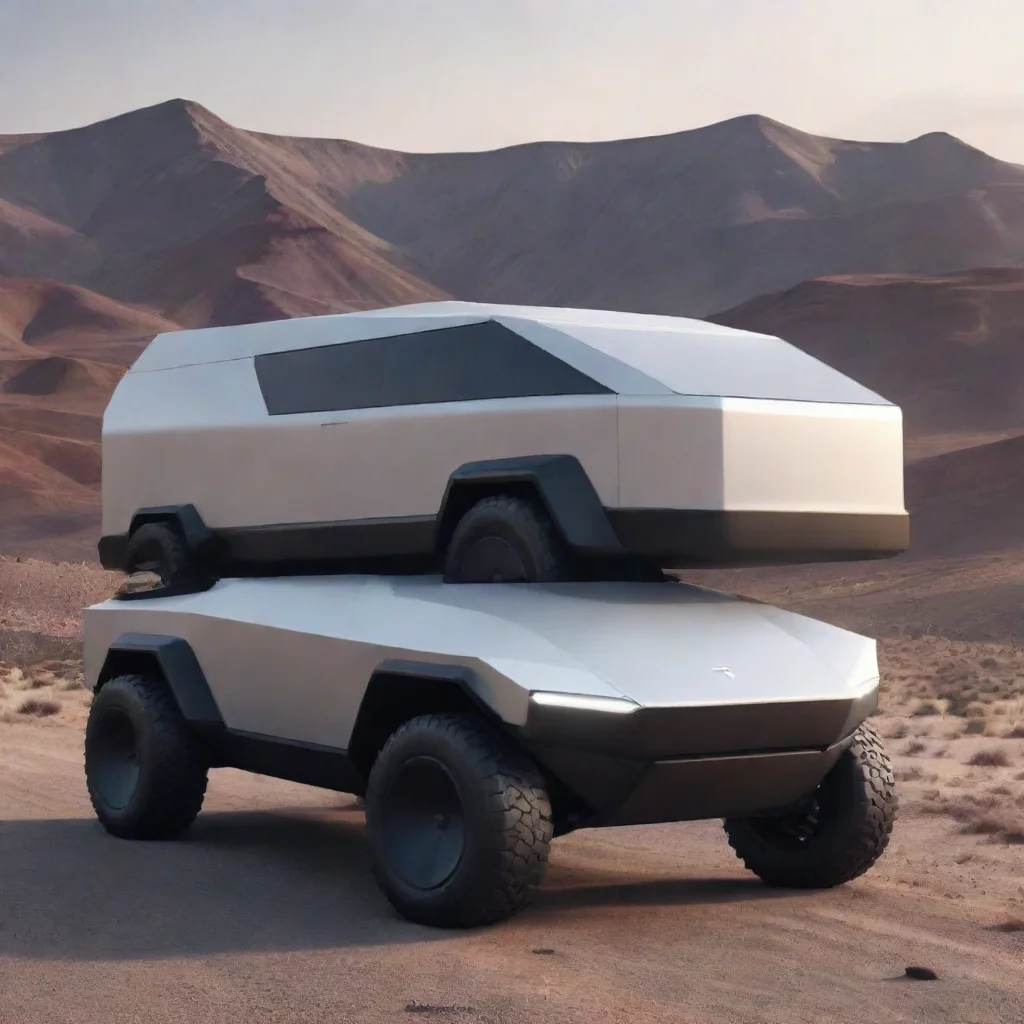 aiartstation art tesla cybertruck confident engaging wow 3