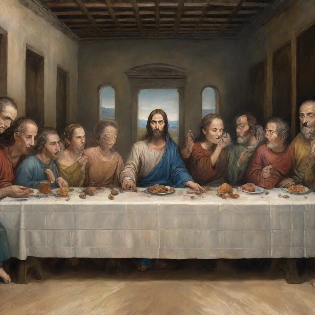 aiartstation art the picture of the last supper change jedus for sasha grey confident engaging wow 3