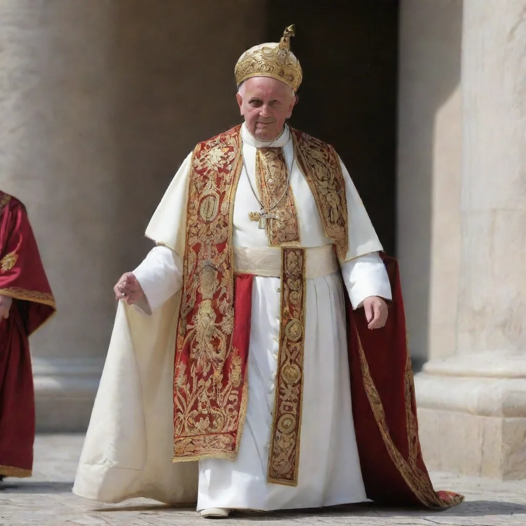 aiartstation art the pope dressed as a roman emperor confident engaging wow 3