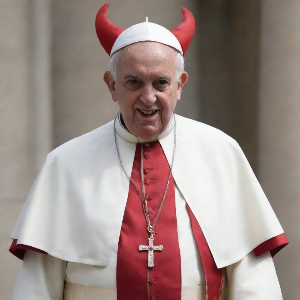 artstation art the pope dressee as satan confident engaging wow 3