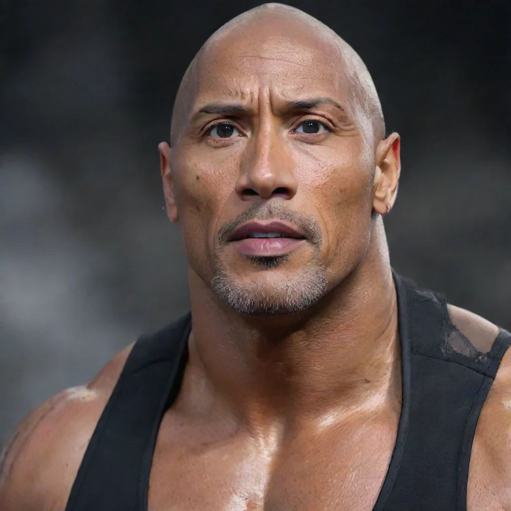 aiartstation art the rock confident engaging wow 3
