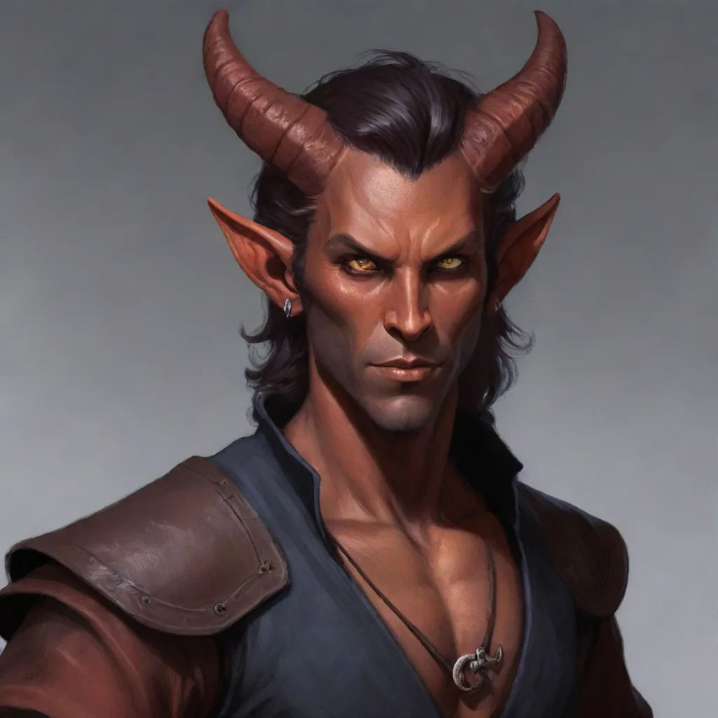 artstation art tiefling male confident engaging wow 3