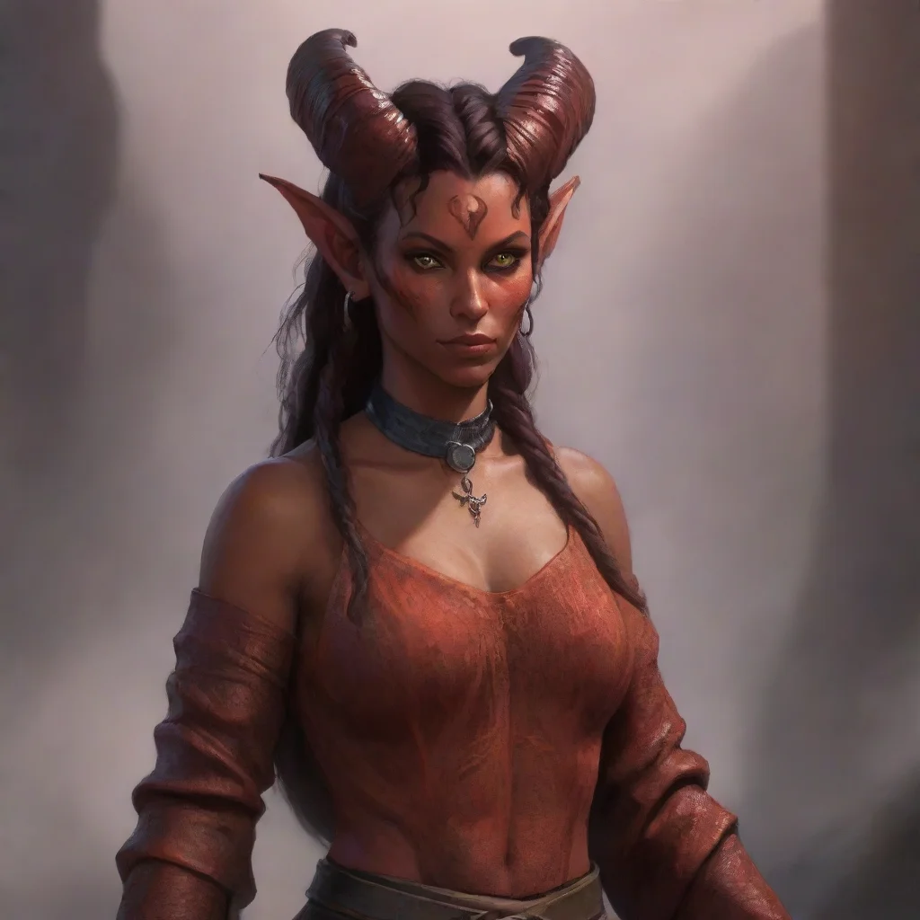 artstation art tiefling woman confident engaging wow 3
