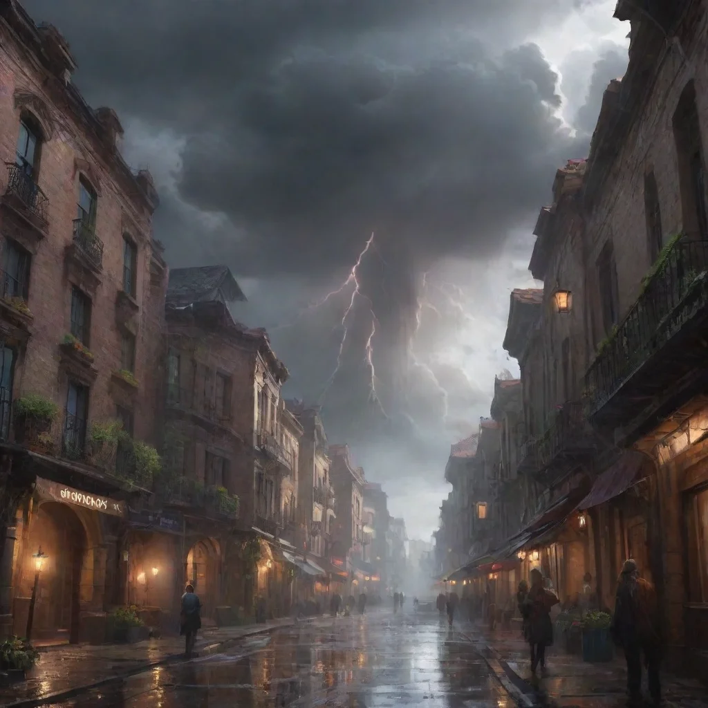 aiartstation art tormenta arrasando en una ciudad confident engaging wow 3