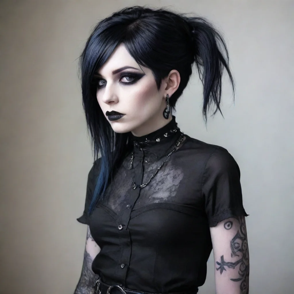 artstation art trans goth confident engaging wow 3