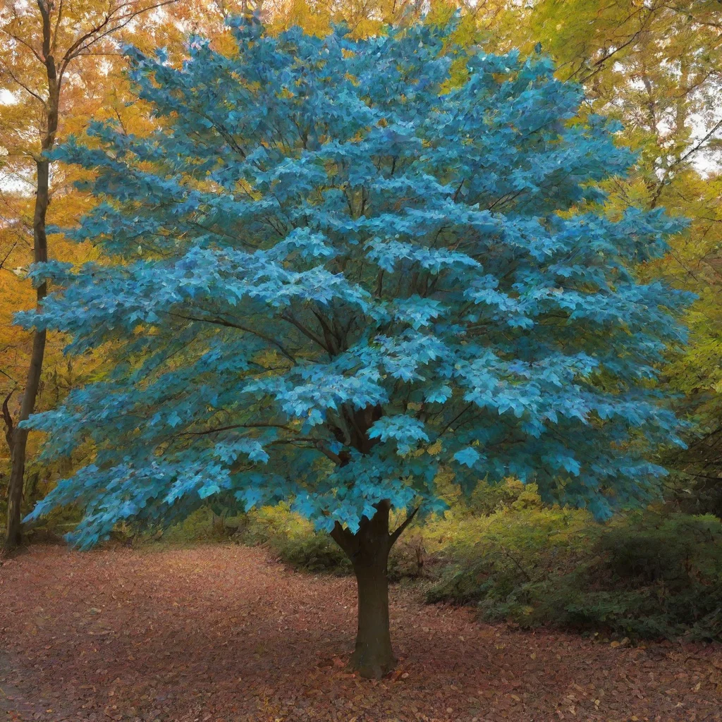 aiartstation art tree with nlue leaves confident engaging wow 3