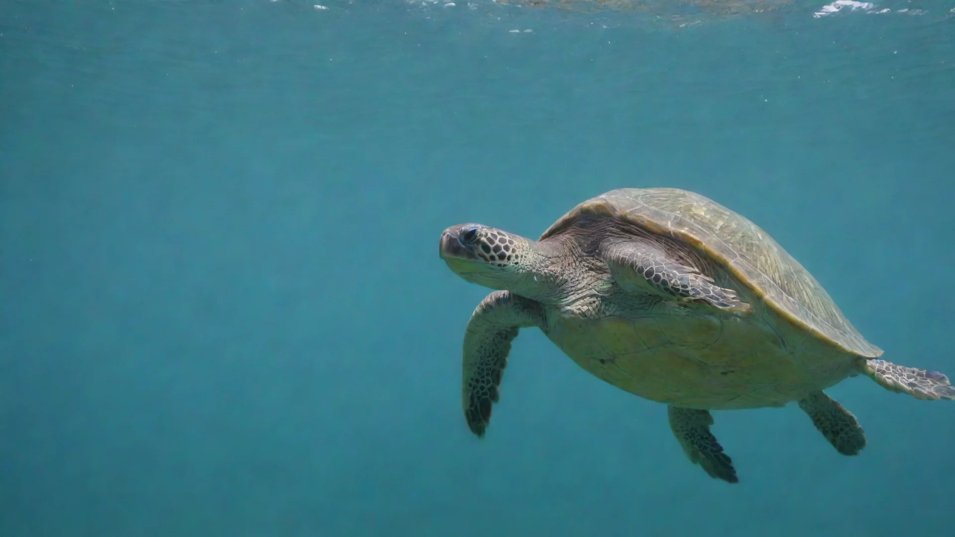 artstation art turtle swims through the air confident engaging wow 3 wide