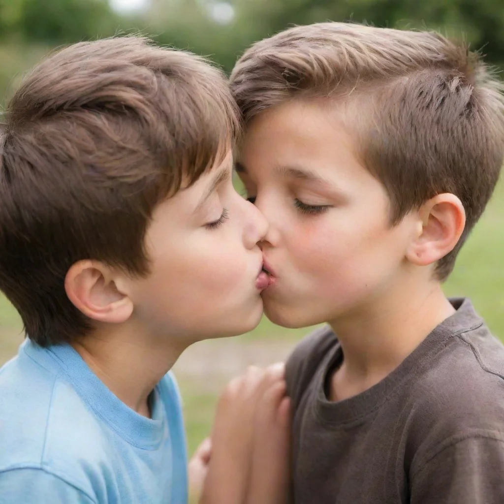 artstation art two boys kissing confident engaging wow 3