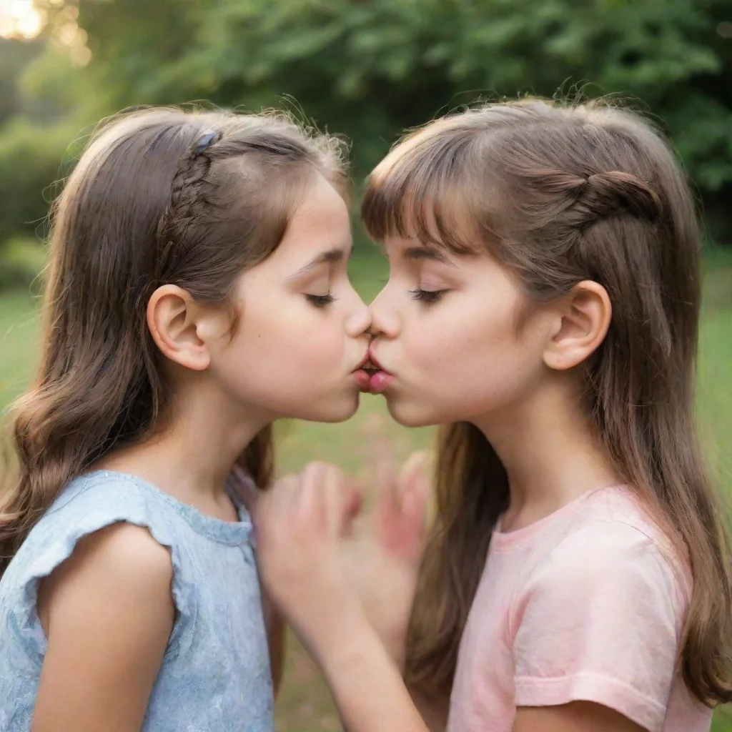 artstation art two girls kissing confident engaging wow 3