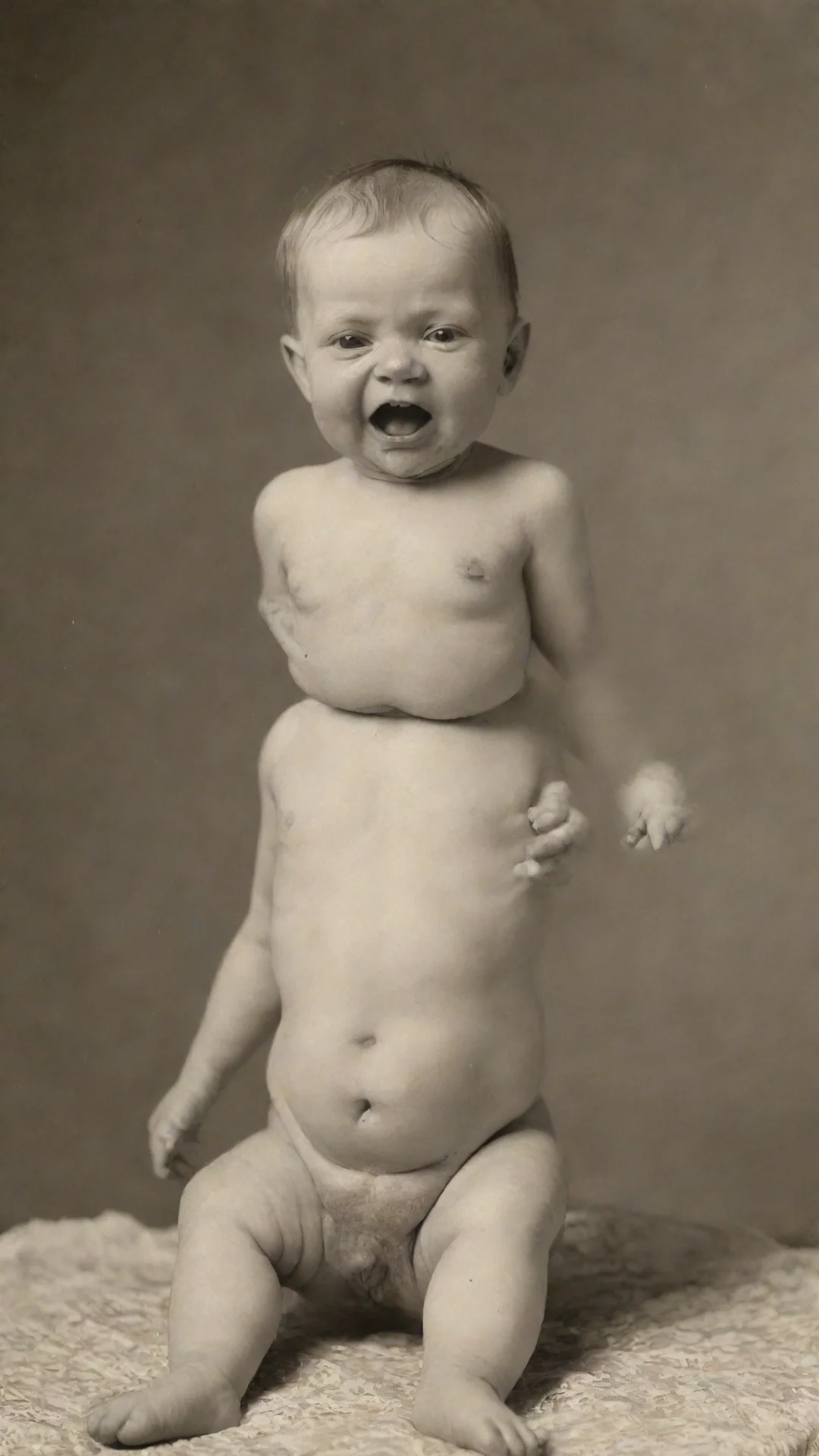 aiartstation art ugly baby from the 1900s confident engaging wow 3 tall