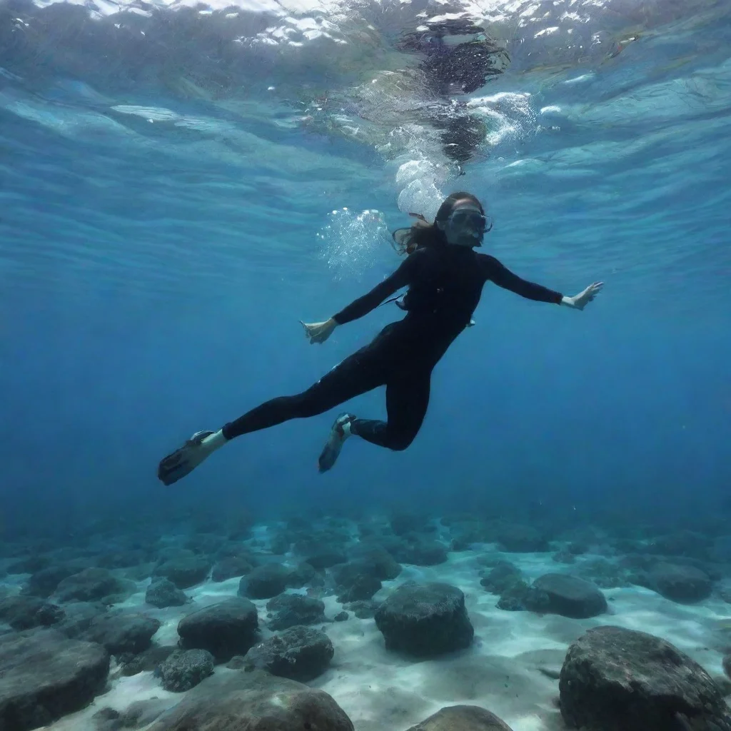 aiartstation art underwater in the ocean confident engaging wow 3