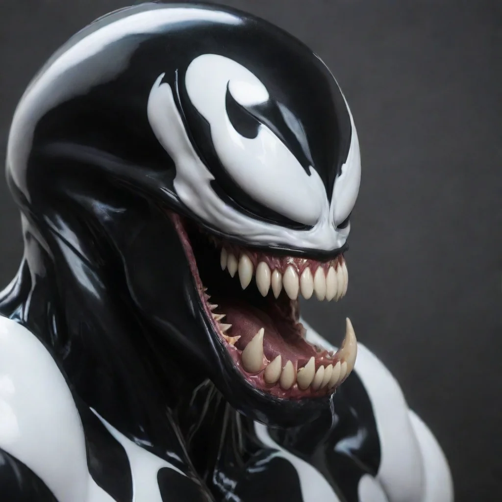 artstation art venom white  confident engaging wow 3