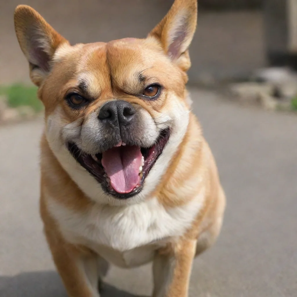 artstation art very angry dog confident engaging wow 3