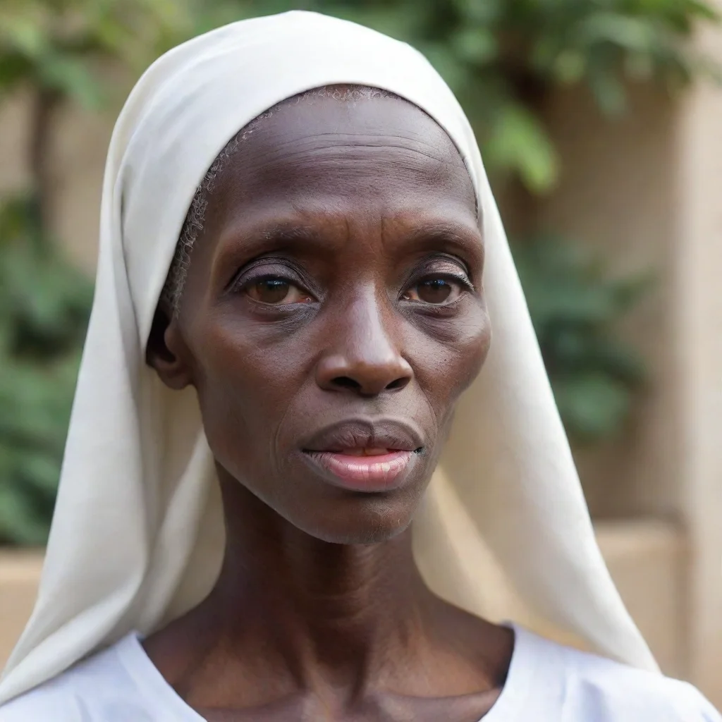 aiartstation art very skinny old african nun face with big lips confident engaging wow 3
