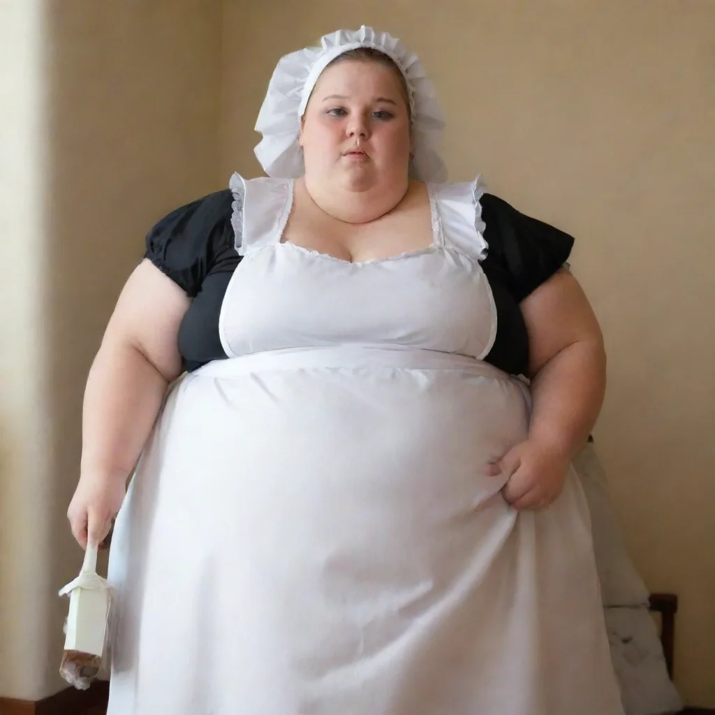 artstation art very very very very very very obese maid confident engaging wow 3