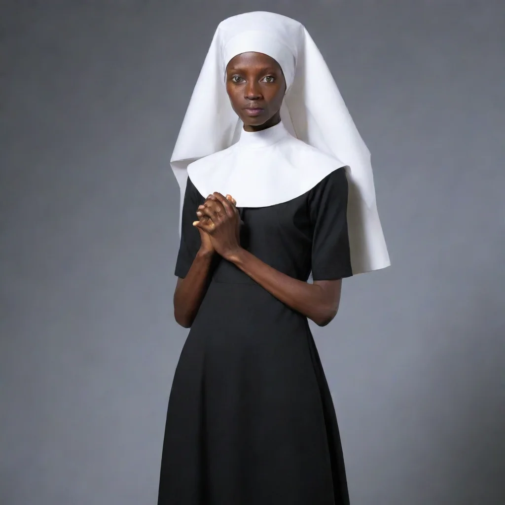 aiartstation art very very very very very very very very very very very very very very very very very skinny african nun confident engaging wow 3
