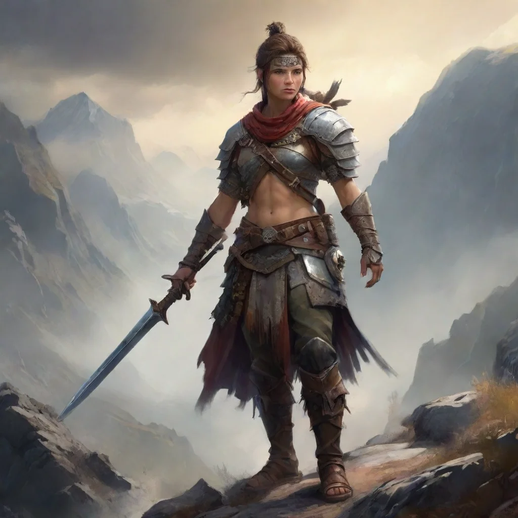 artstation art wanderer digital art warrior confident engaging wow 3