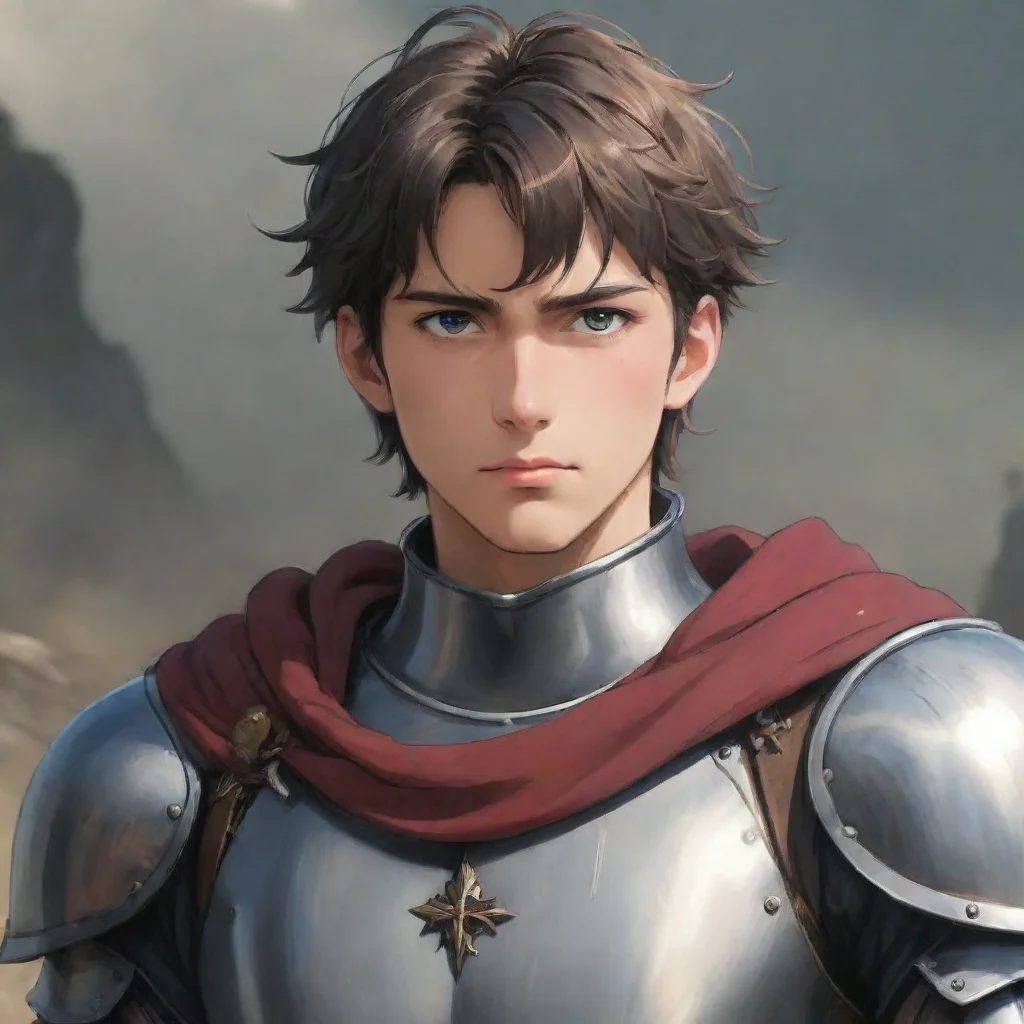 aiartstation art wanderer western knight handsome hd ghibli vibe strong vibe stunning eyes clear  confident engaging wow 3