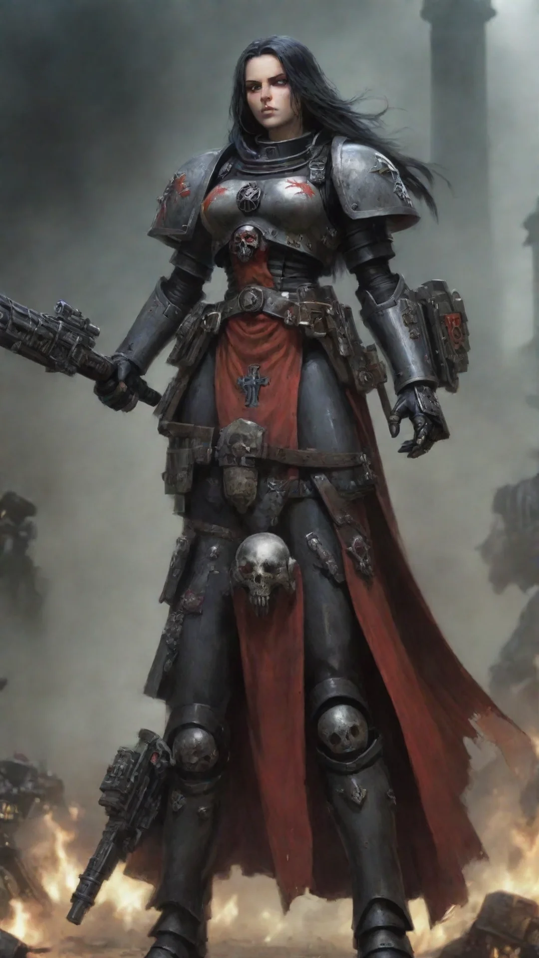 aiartstation art warhammer 40k sister of battle confident engaging wow 3 hdtall