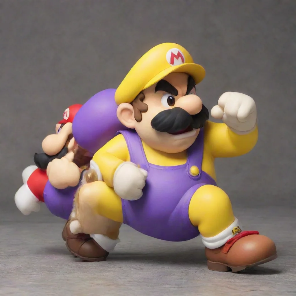 aiartstation art wario kidnaps mario confident engaging wow 3