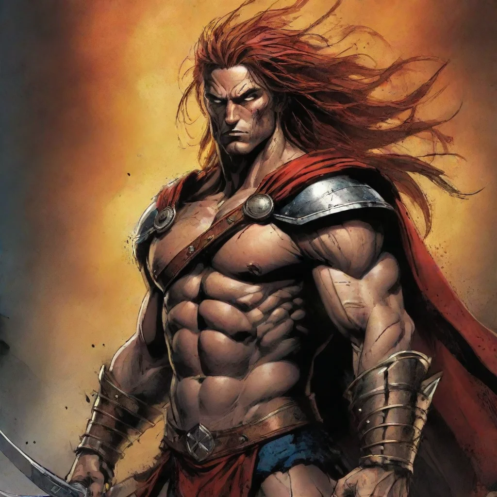 aiartstation art warrior comic book digital art hd styled confident engaging wow 3