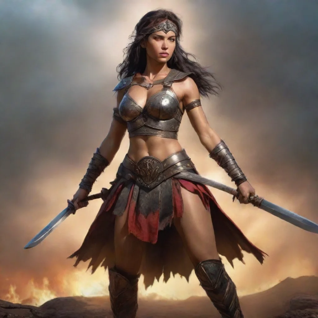 aiartstation art warrior confident engaging wow 3