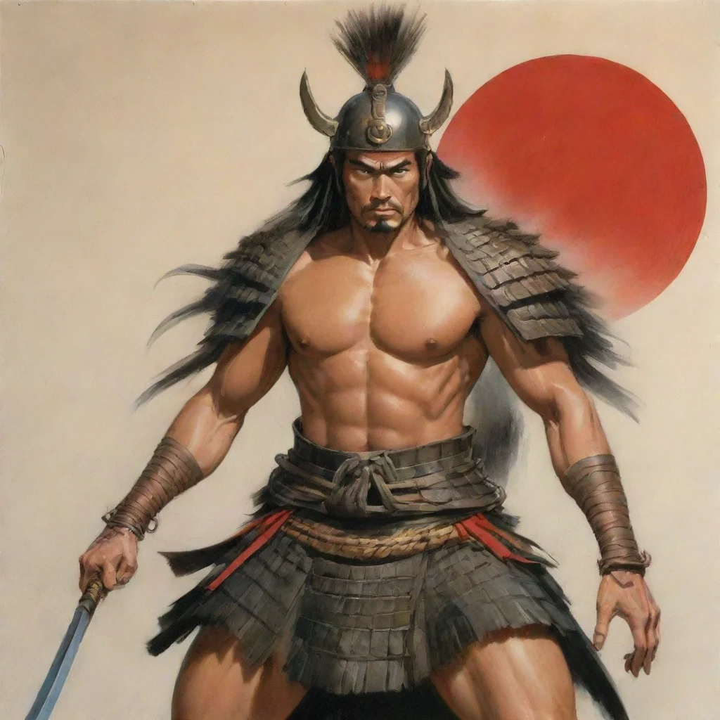 aiartstation art warrior japanese japanese japanese confident engaging wow 3
