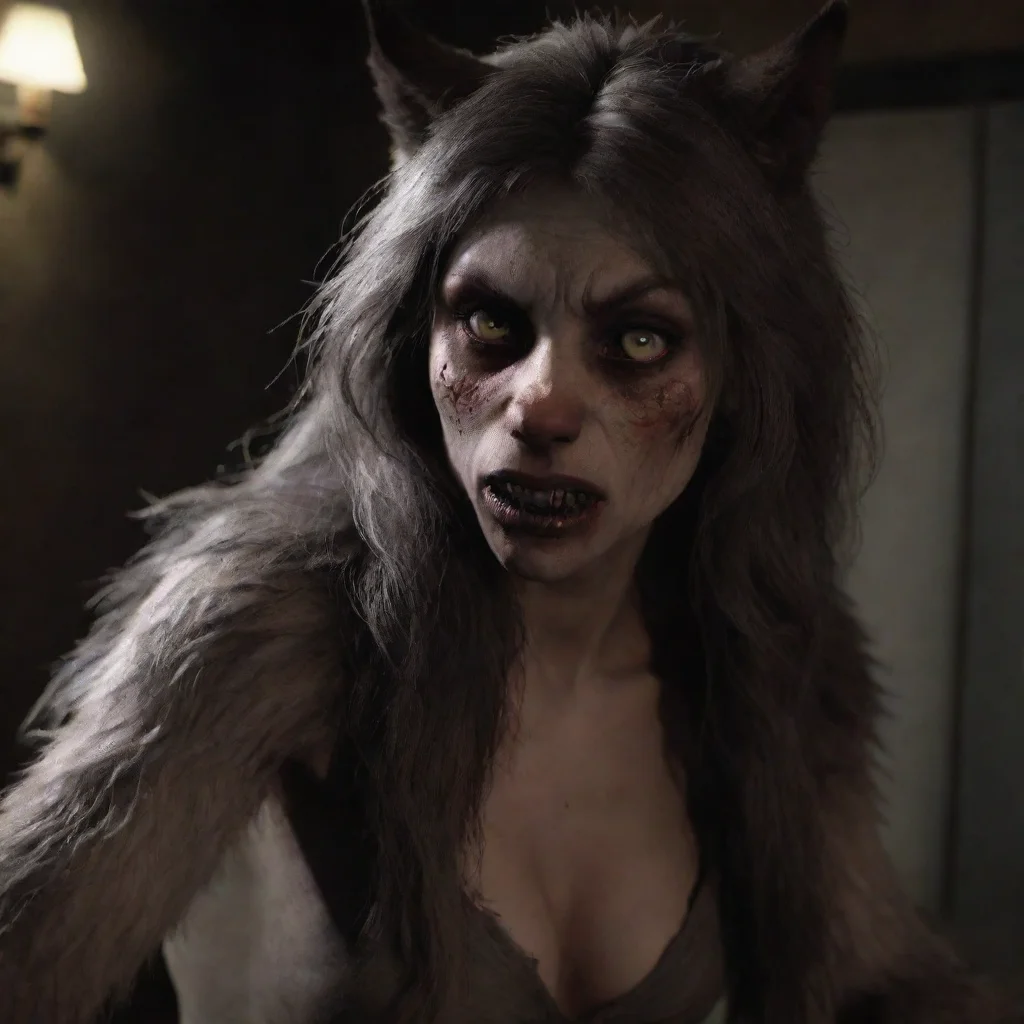 artstation art werewolf girlfriend first person confident engaging wow 3