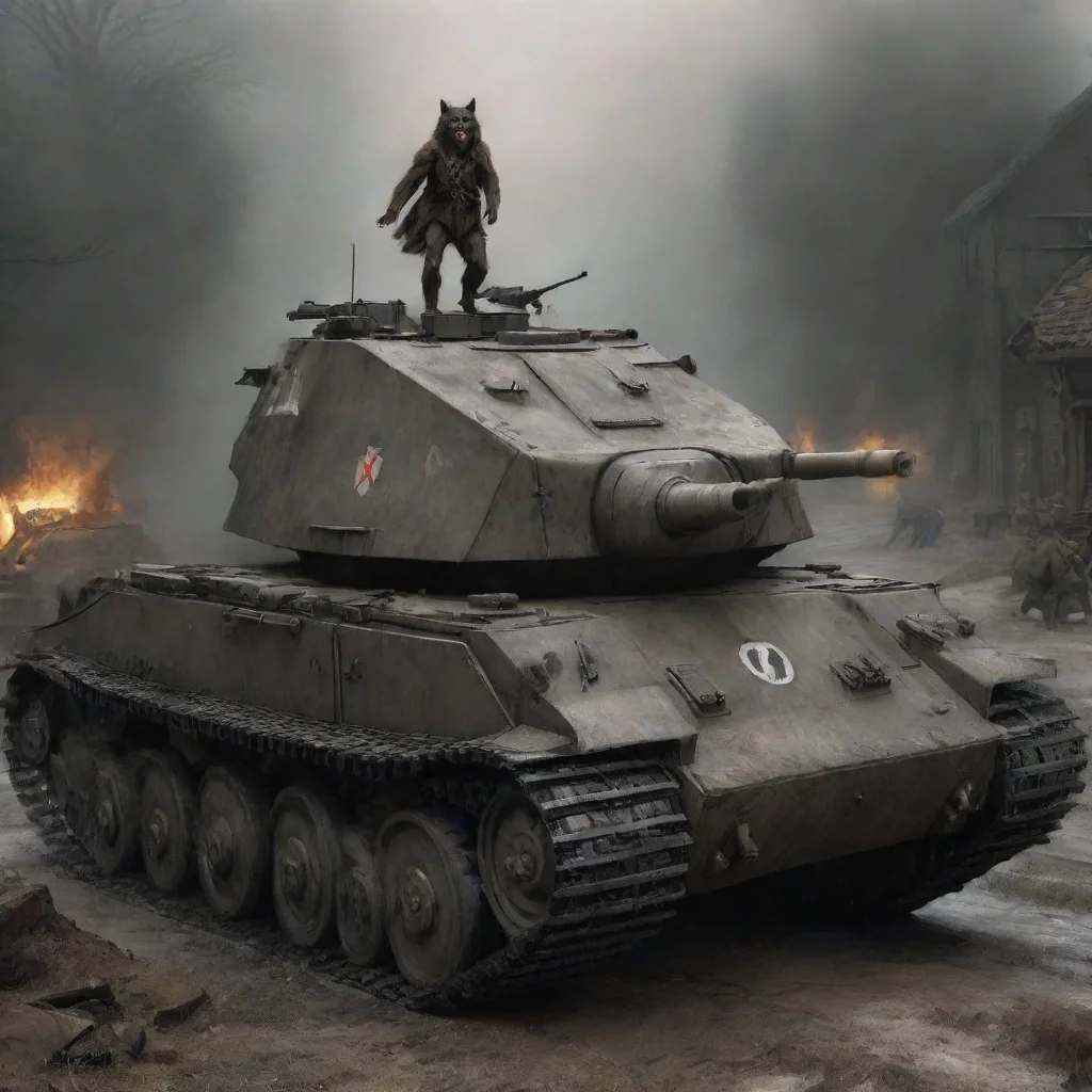 artstation art werewolf nazi german tanks confident engaging wow 3