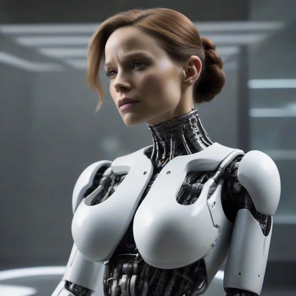 aiartstation art westworld robot female confident engaging wow 3