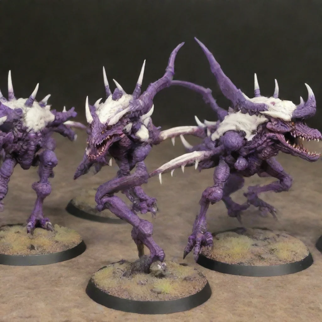 artstation art white and purple tyranids confident engaging wow 3