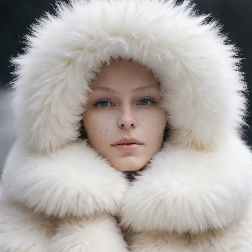 artstation art white fur covered person confident engaging wow 3