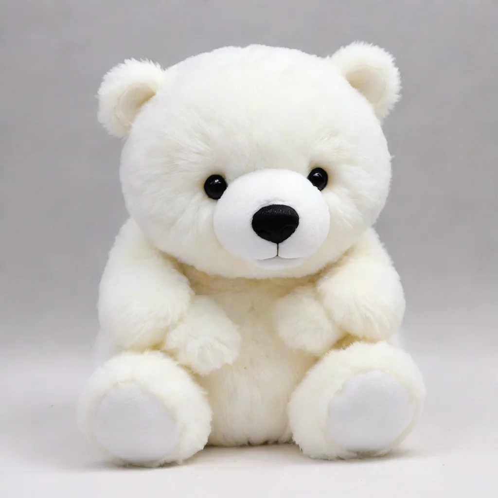 aiartstation art white teddy polar bear plushie confident engaging wow 3
