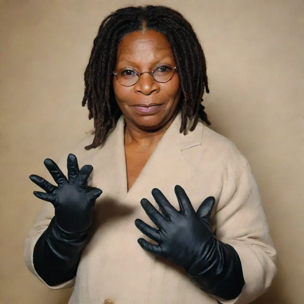 artstation art whoopi goldberg with black gloves confident engaging wow 3