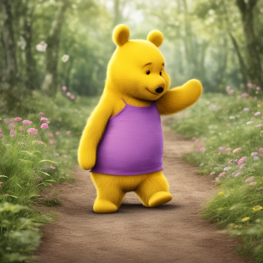 aiartstation art winnie the pooh confident engaging wow 3