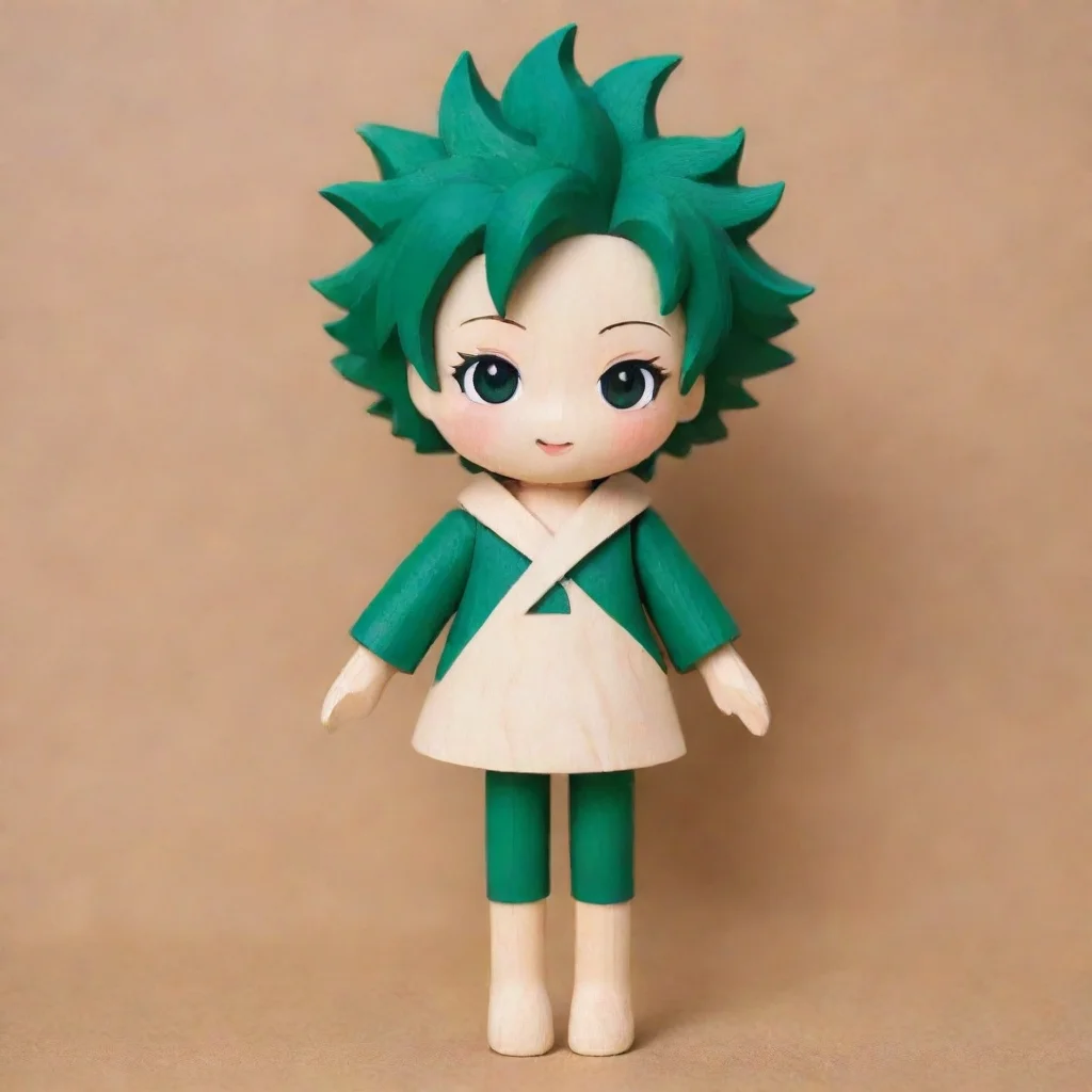 artstation art wooden doll izumi midoriya  confident engaging wow 3