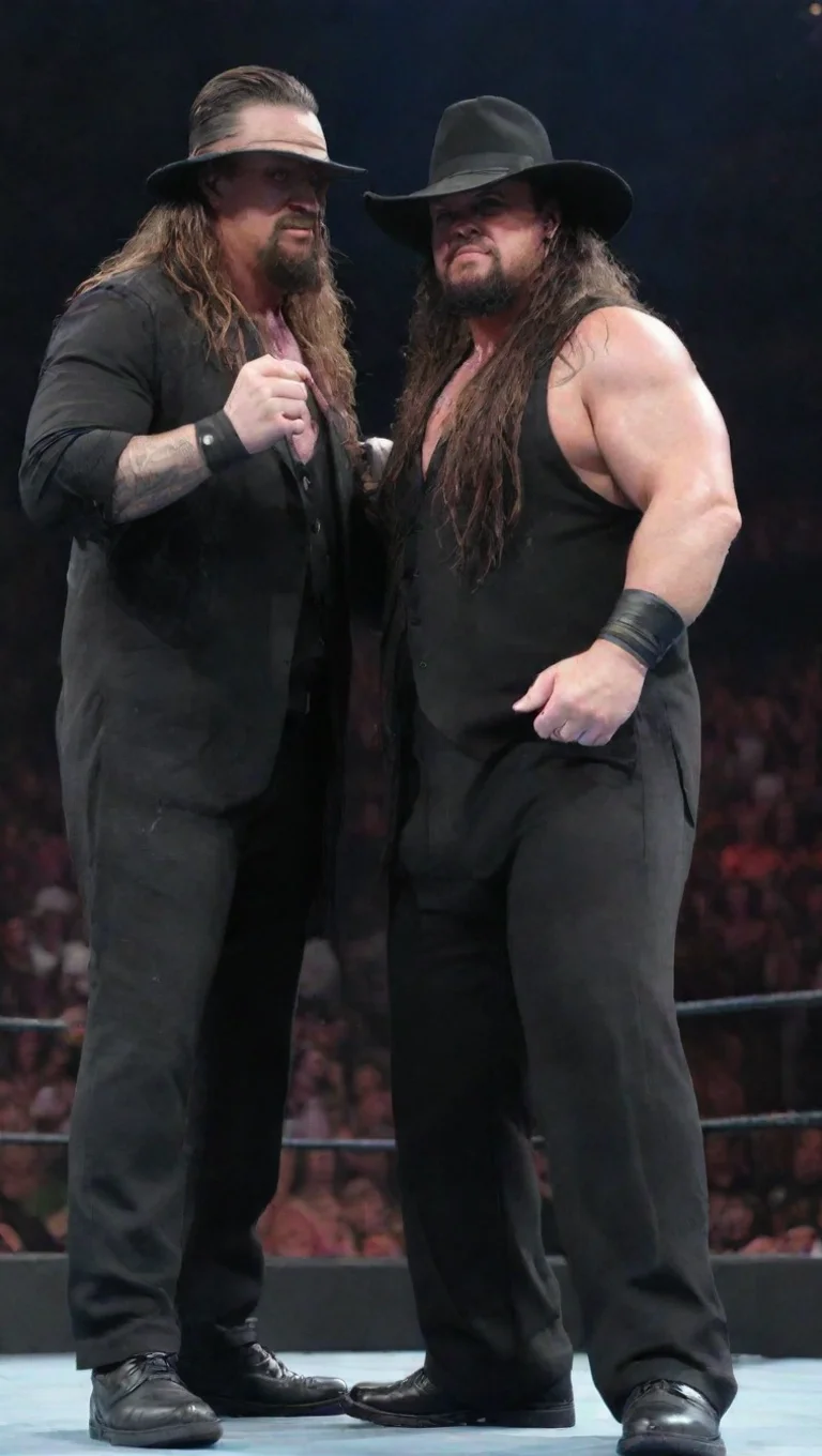 aiartstation art wwe the undertaker vs bray wyatt confident engaging wow 3 tall