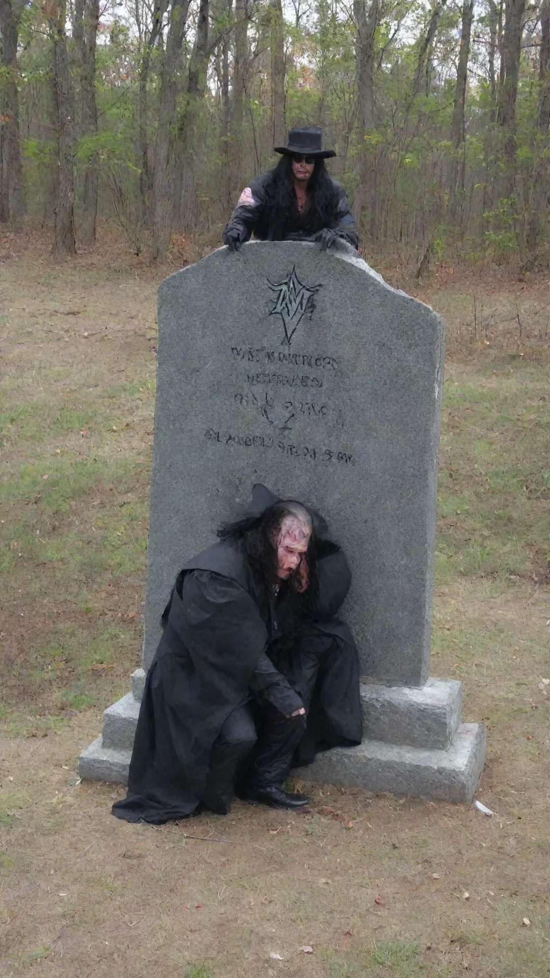 aiartstation art wwe undertaker graveyard confident engaging wow 3 tall