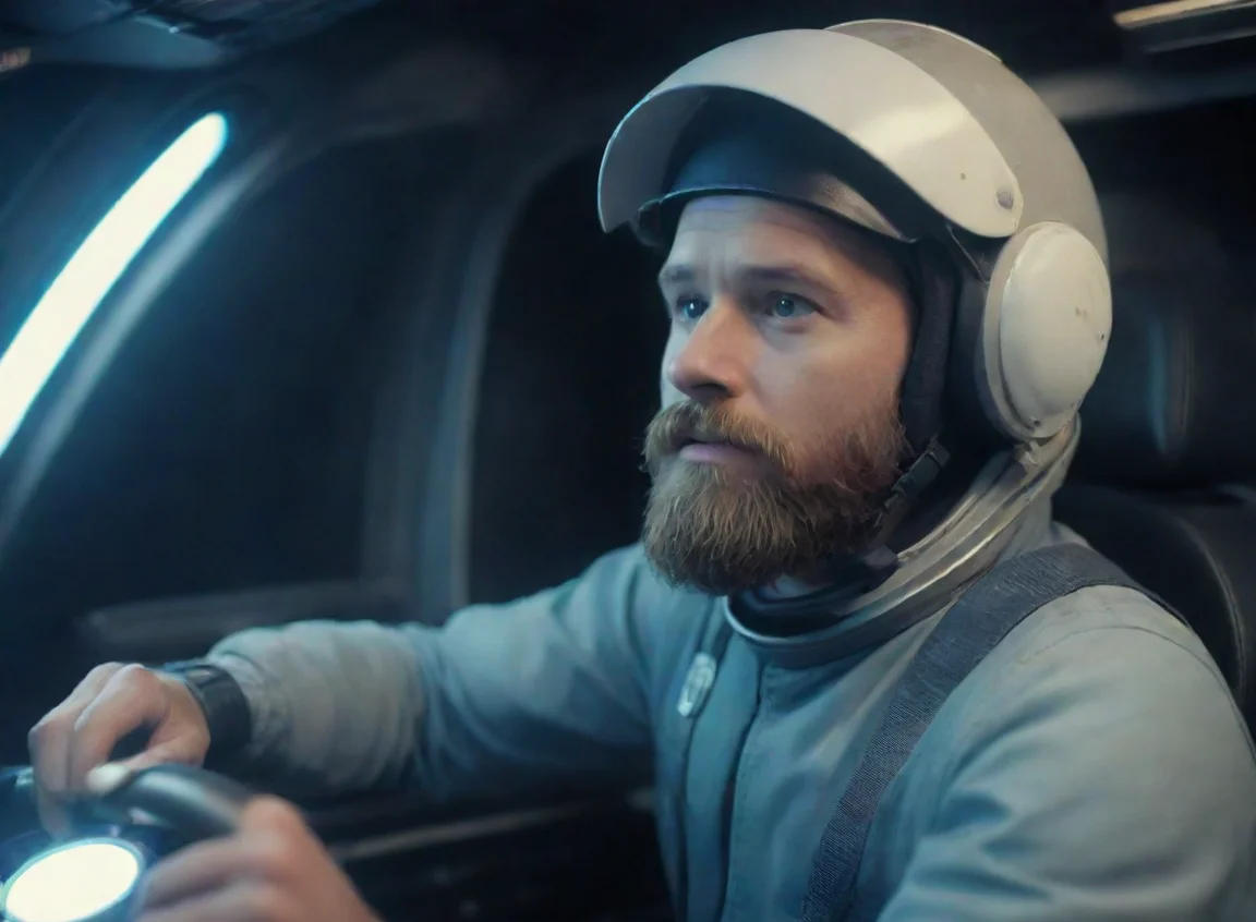 artstation art young bearded swedish space trucker man with baseballcap driving spaceship sci fi hd confident engaging wow 3 landscape43