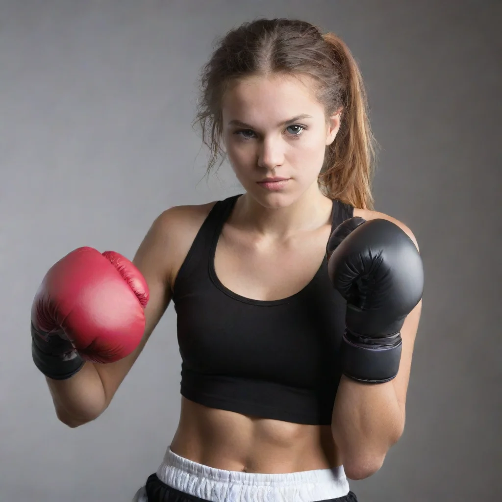 artstation art young female boxer confident engaging wow 3